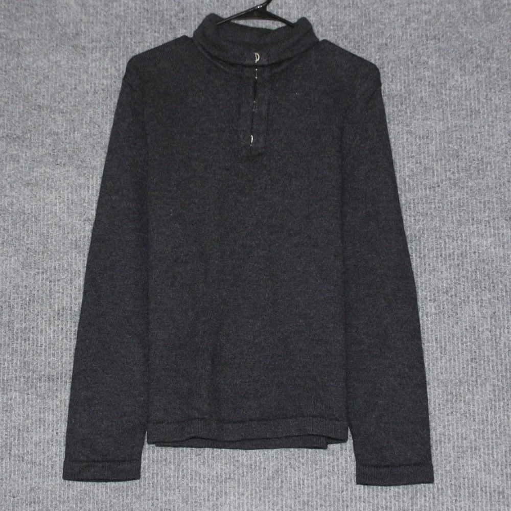 Banana‎ Republic Extra Fine Merino Wool Quarter Zip Mock Neck Sweater Mens XL